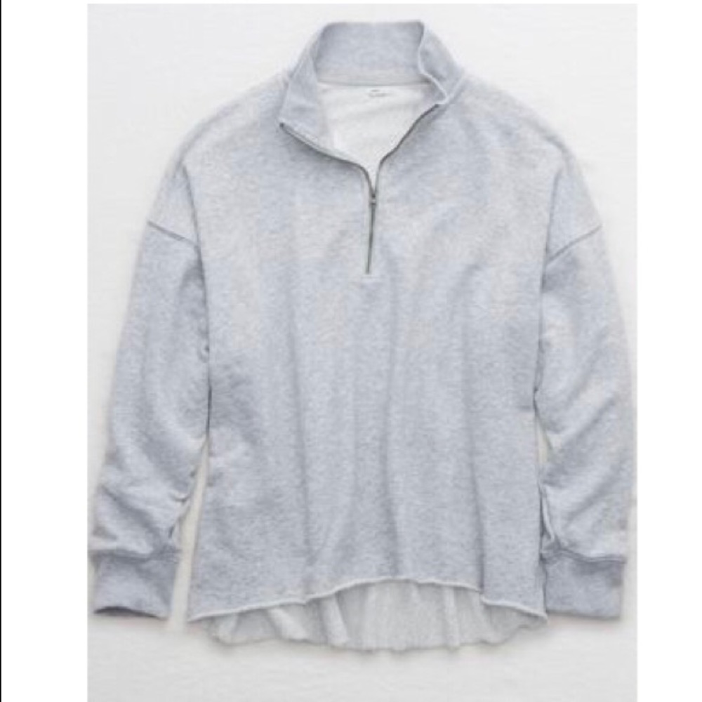 Aerie Sunday Soft Quarter Zip Sweatshirt